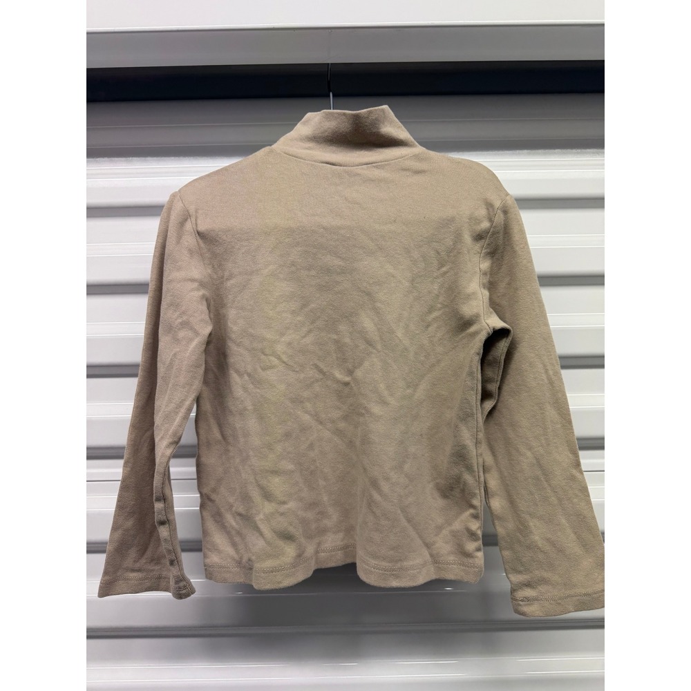 ZARA Tan Mock Neck Long Sleeve Toddler 3T